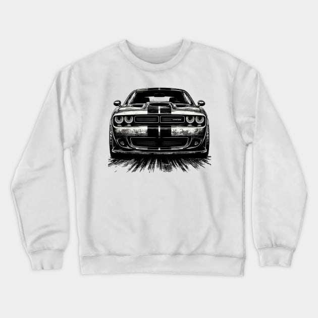Dodge Challenger Crewneck Sweatshirt by Vehicles-Art